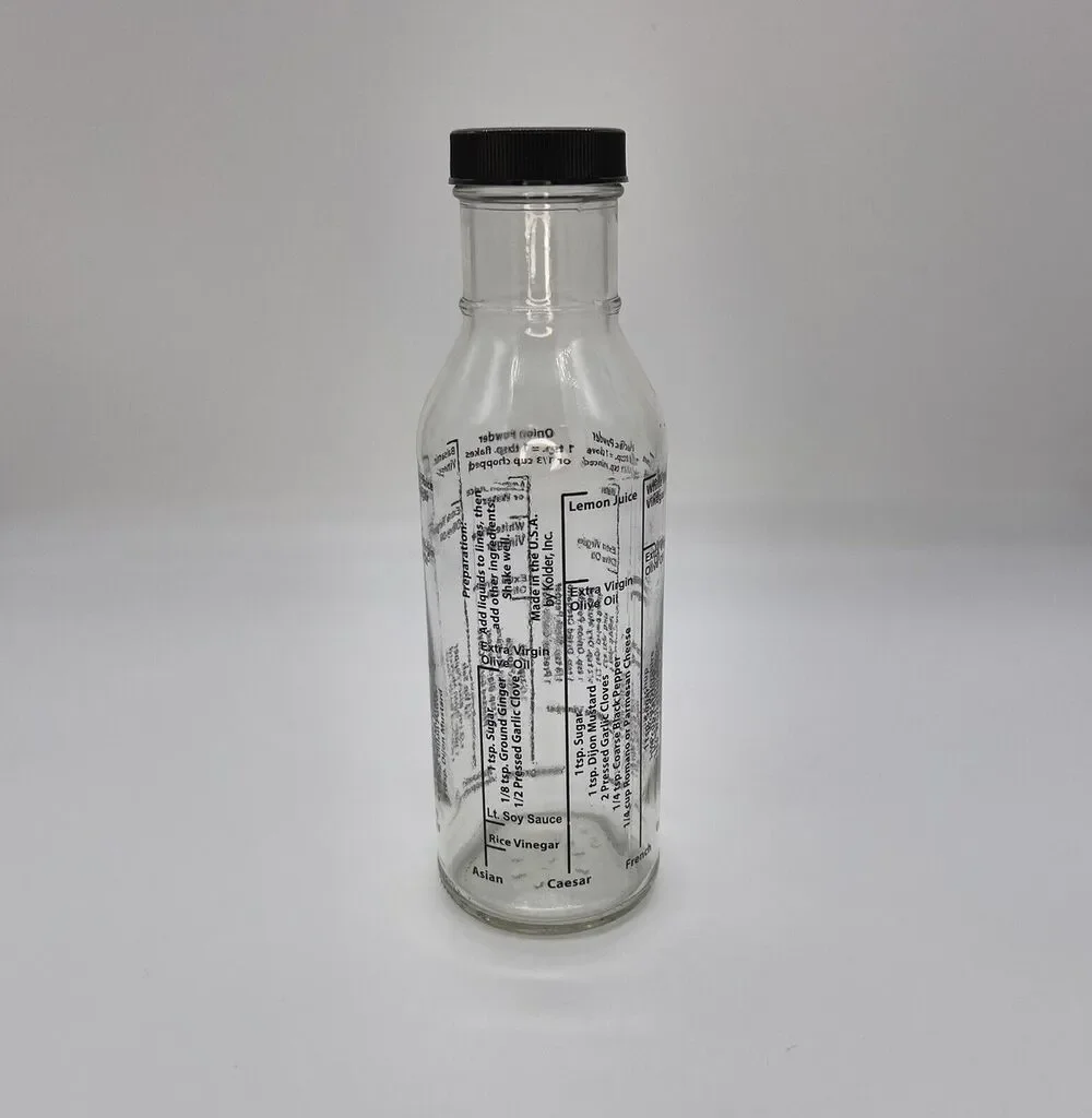 Salad Dressing Mixer Measuring Bottle Measure Mix Serve